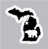 Michigan Bear: 3 Color Coordinate
